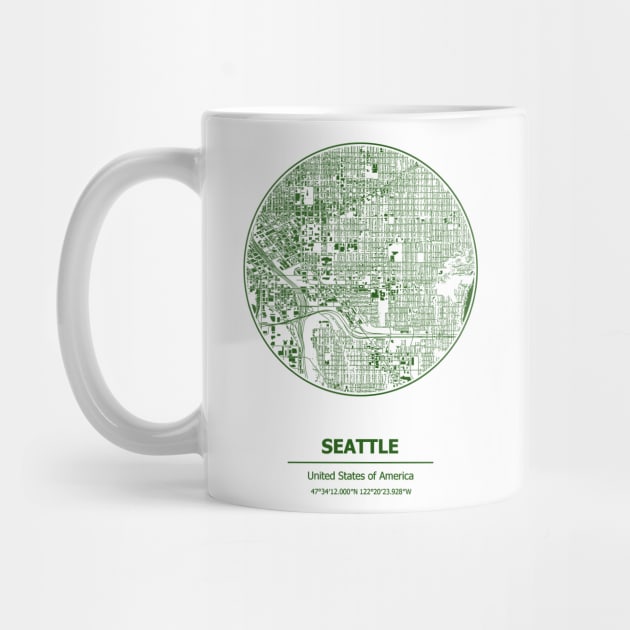 Seattle city map coordinates by SerenityByAlex